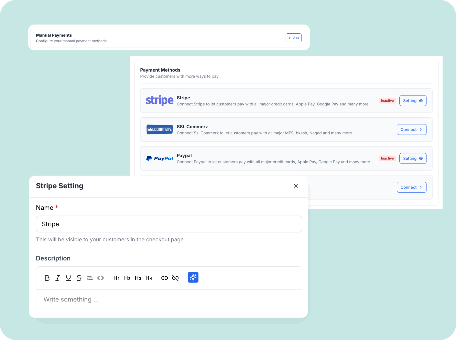 Payment gateways
